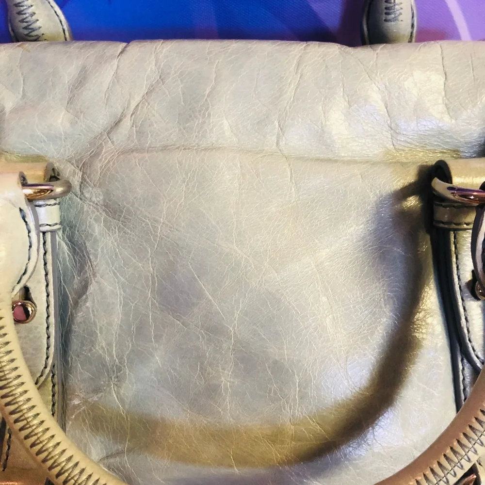 Miu Miu Blueish gray Leather Bag with silver Detail - Picture 9 of 13